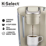 Keurig K-Select Single-Serve K-Cup Pod Coffee Maker with Strength Control, Sandstone