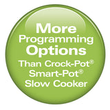 Hamilton Beach 7 Quart Programmable Slow Cooker with Party Dipper, Stainless Steel, 33477F